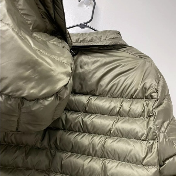 Lululemon Men’s Get Up Get Down Goose Down Hoodie Full Zip Jacket Moss Green Med - Picture 9 of 12